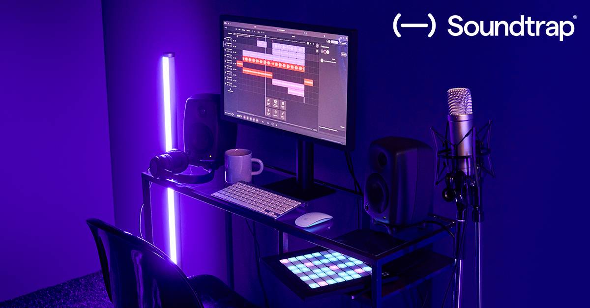 Интерфейс браузерной аудиостудии для совместной работы