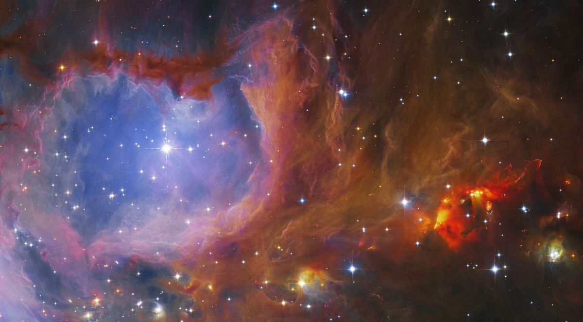 Туманность M43, иллюстрирующая масштабы термоядерного синтеза