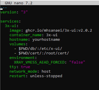 Редактирование docker-compose.yml для настройки прокси