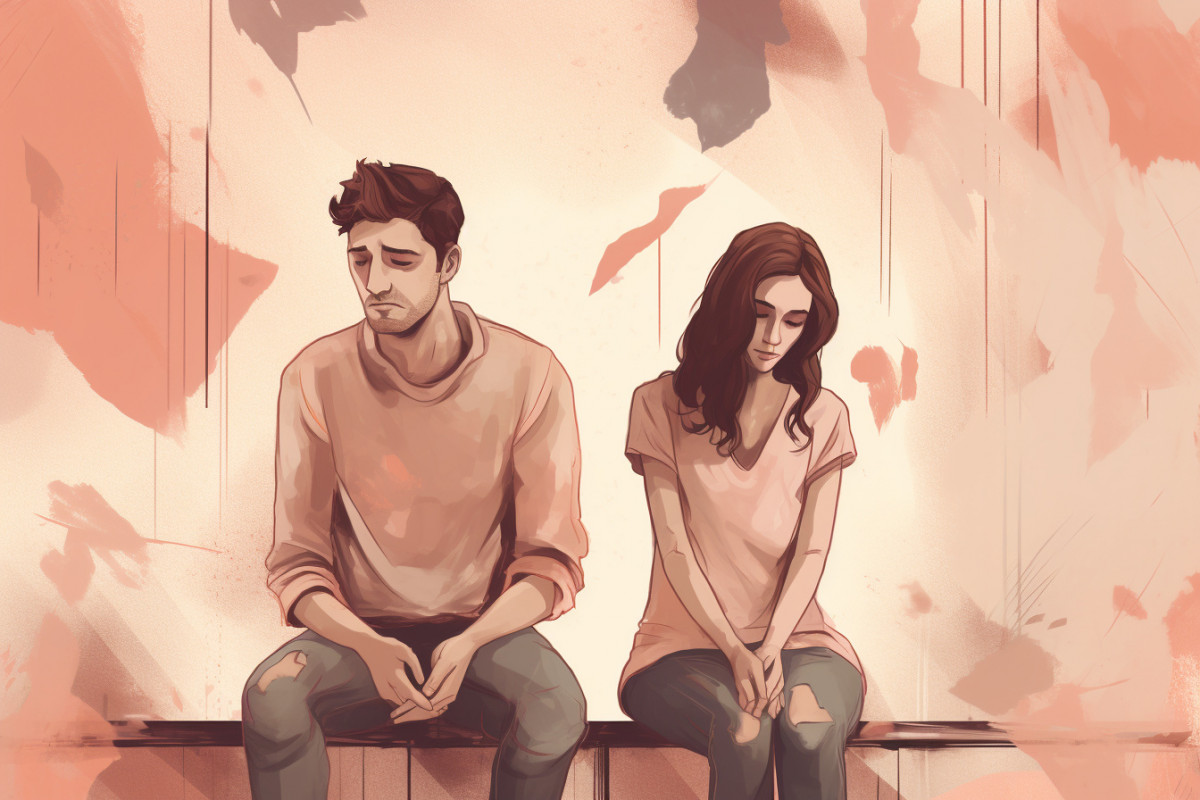 Иллюстрация обмана в онлайн-отношениях