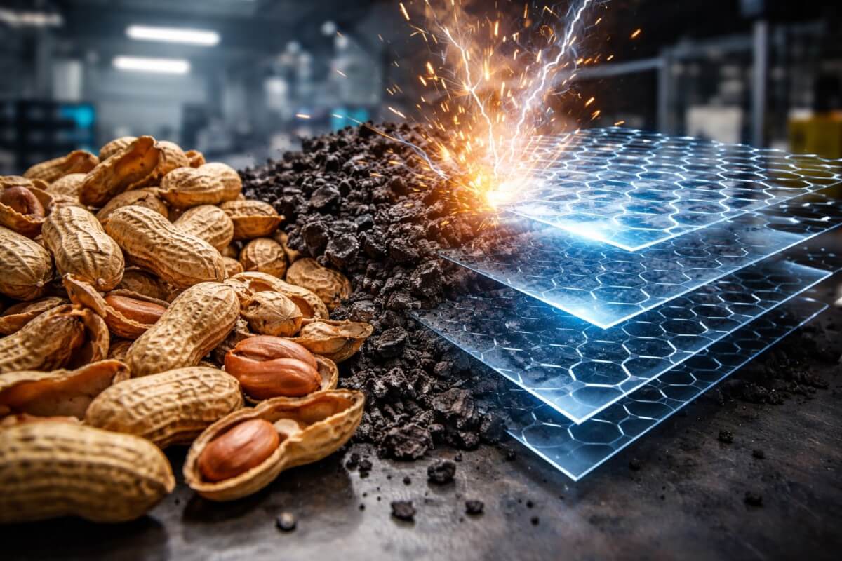 Арахисовые отходы могут стать сырьём для производства графена