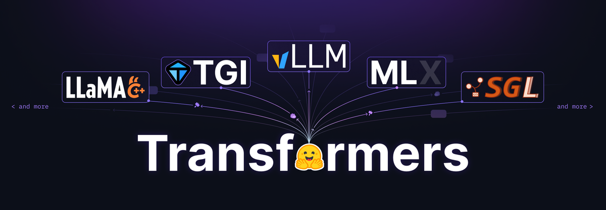 Иллюстрация Transformers как фреймворка определения моделей Иллюстрация Transformers как фреймворка определения моделей