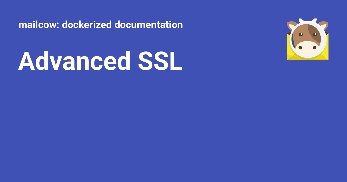 Изображение для документации по SSL в mailcow