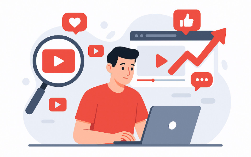 Изображение статьи о накрутке просмотров на YouTube