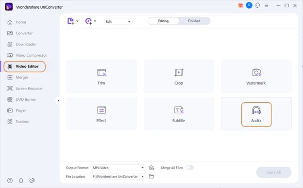 Редактирование аудио в UniConverter для синхронизации и усиления TikTok звука