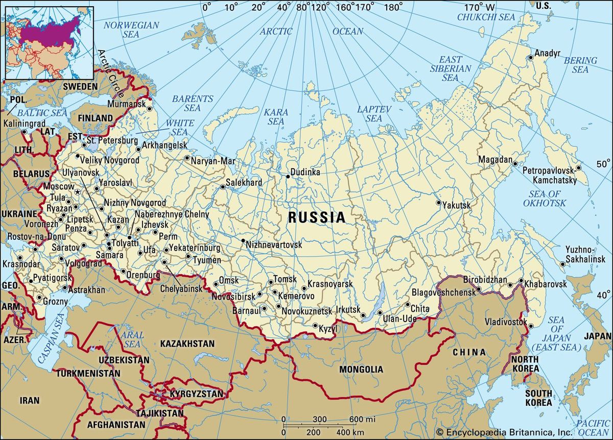 Карта Российской империи
