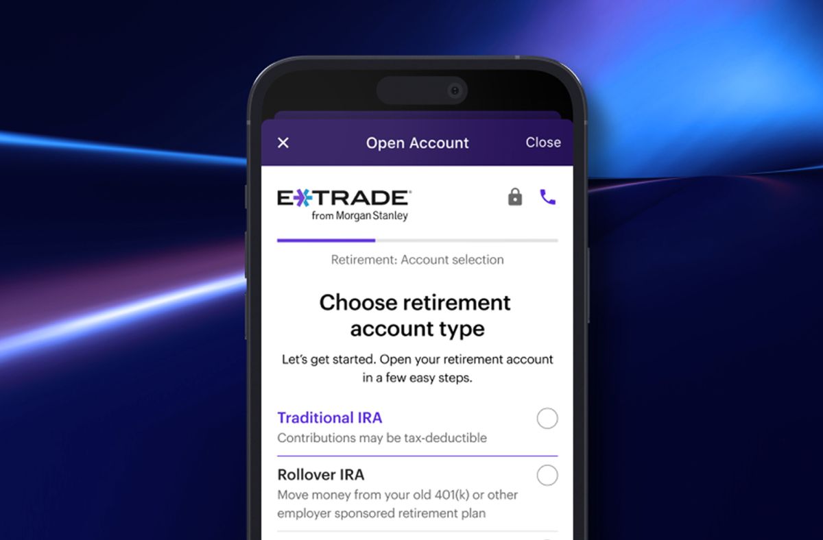 Процесс управления пенсионным счетом через E*TRADE