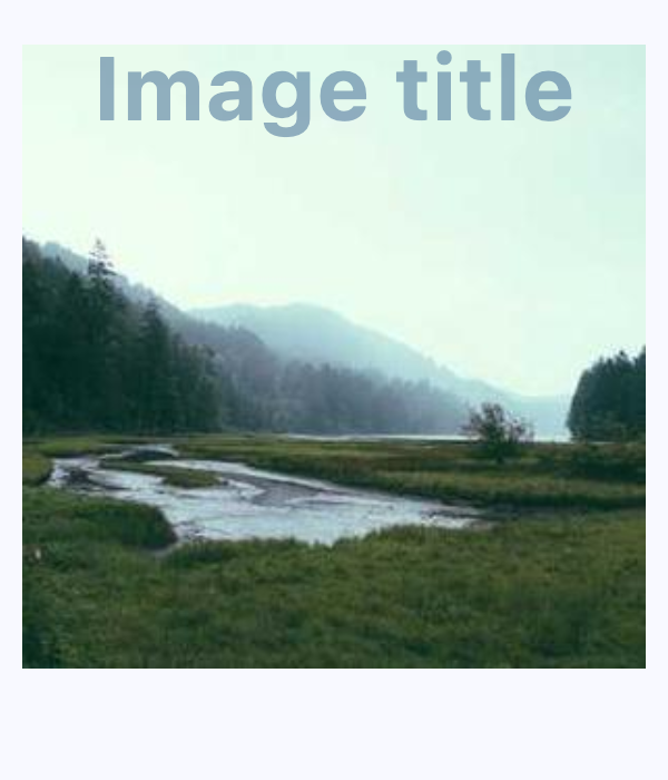 Стек с изображением и текстом поверх него