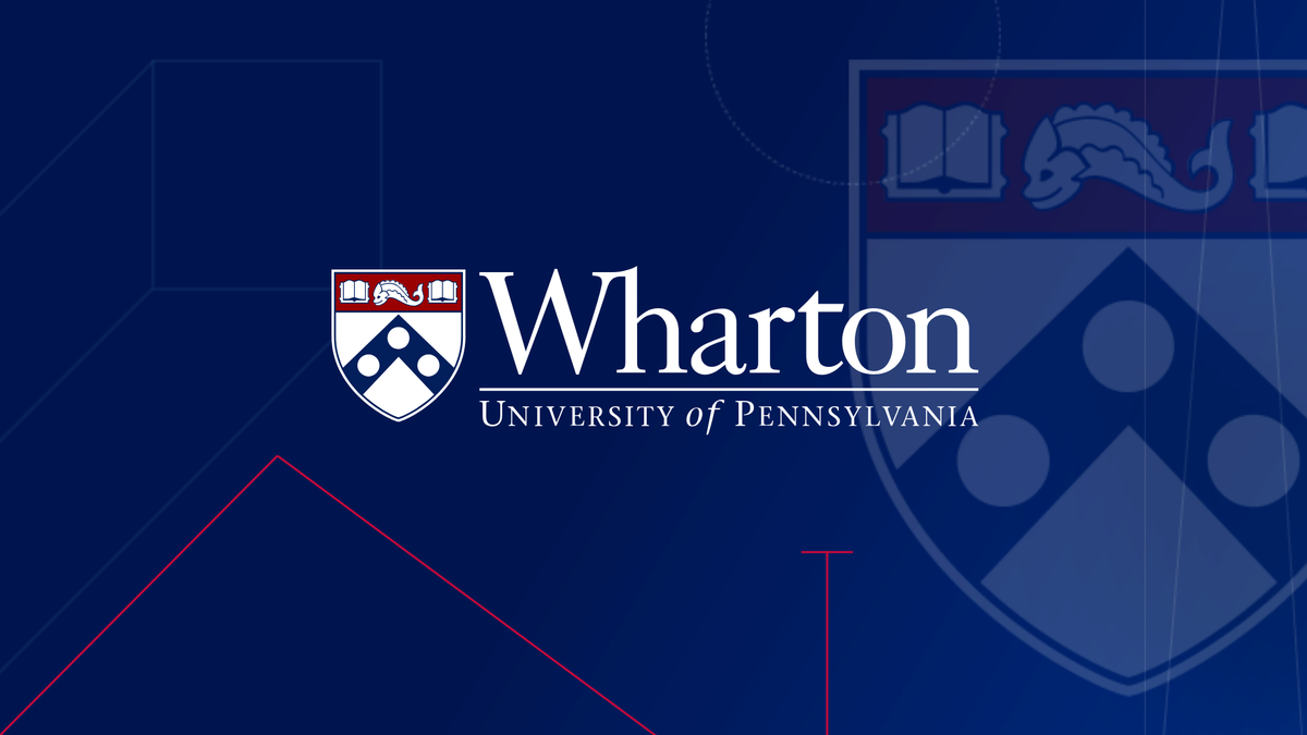 Логотип Wharton School - авторитетный источник по управлению инвестициями
