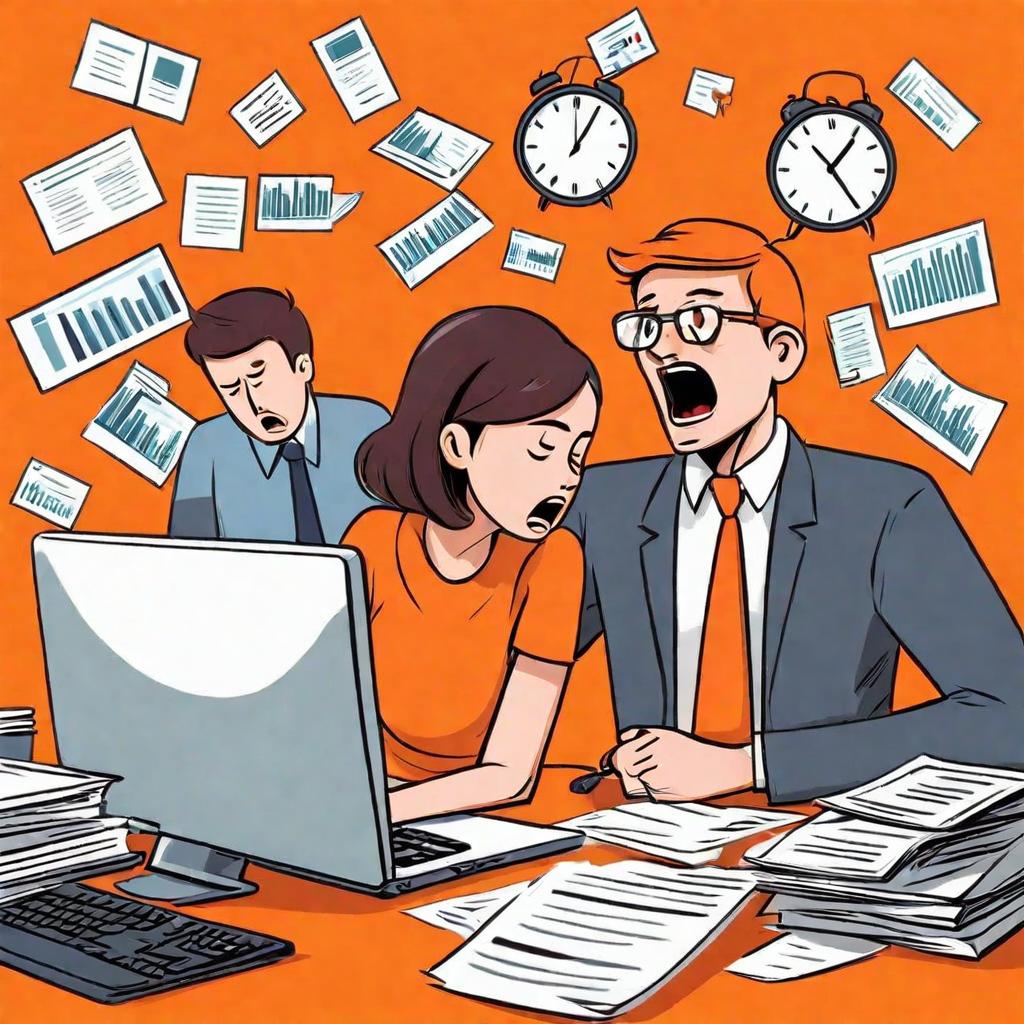 Человек в стрессе на работе