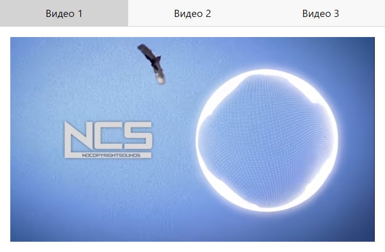 Вкладки с видео-контентом и паузой медиа при переключении