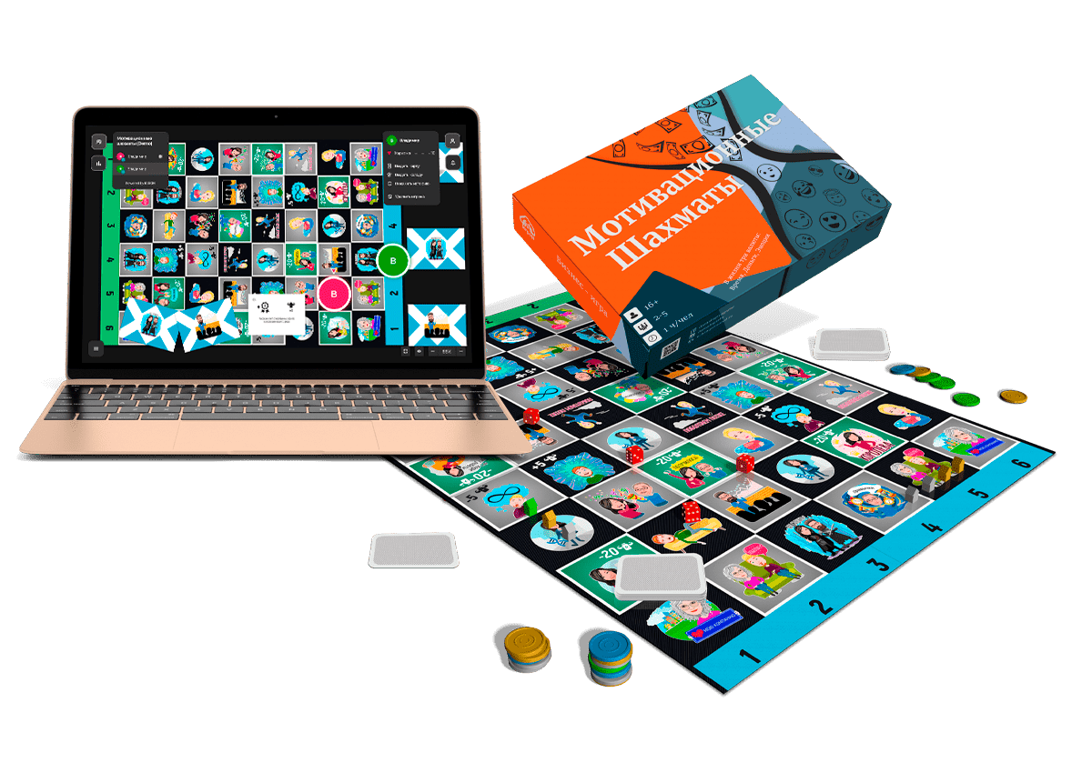 Пример дисплея игры Игрон с балансами и броском кубика