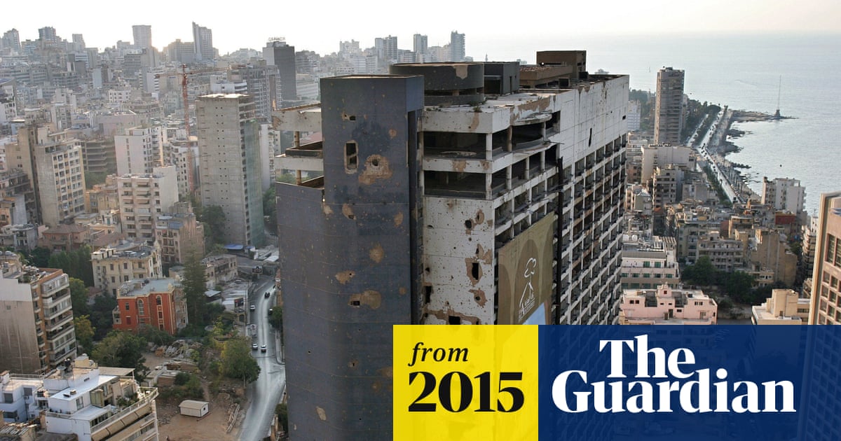 Разрушенный отель Holiday Inn в Бейруте, символ Ливанской гражданской войны