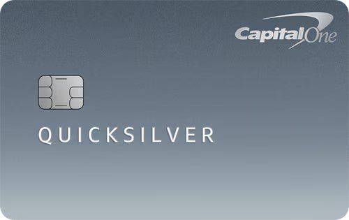 Изображение кредитной карты Capital One Quicksilver Secured Cash Rewards для сравнения с Chime Card