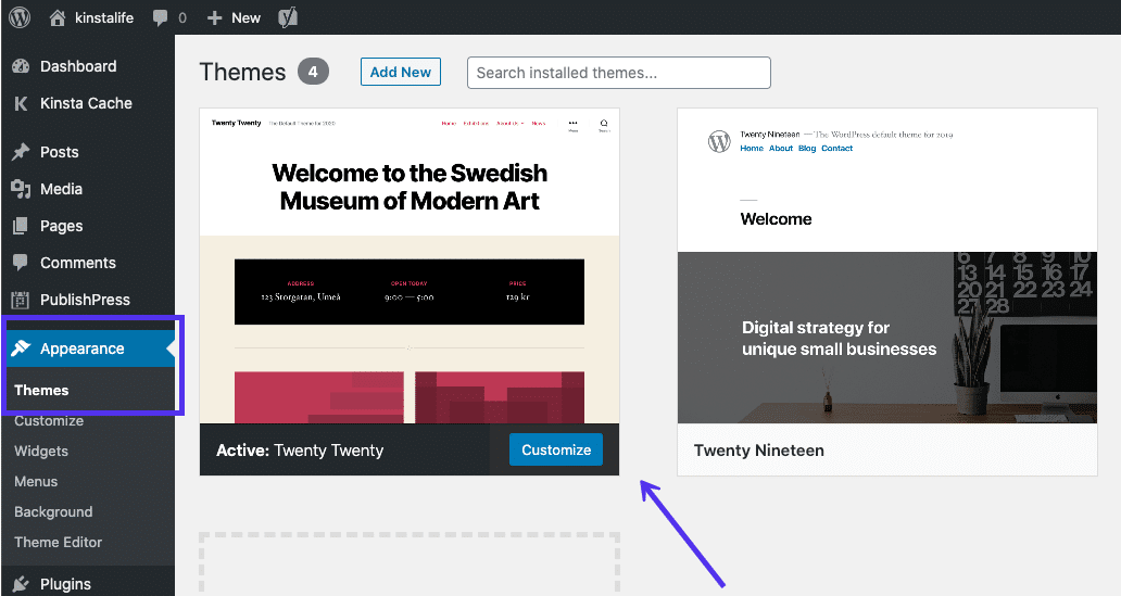 Скриншот переключения на стандартную тему