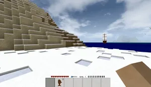 Скриншот Survivalcraft 2 с кубическим миром в стиле Minecraft