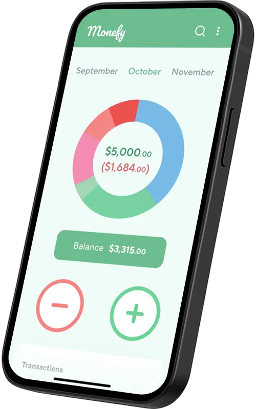 Скриншот интерфейса приложения Monefy